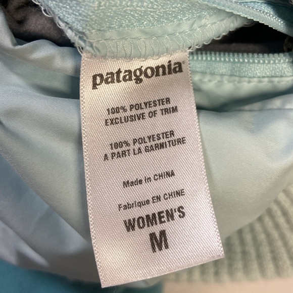 Vintage Patagonia Reversible Bomber Jacket Green/Teal Size Medium - Picture 10 of 10